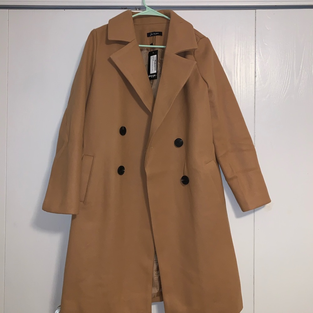 Brand New, Tan Nasty Gal Pea Coat